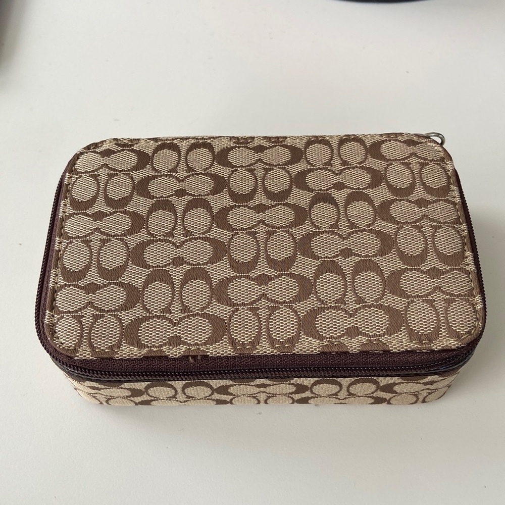 Coach travel jewelry box